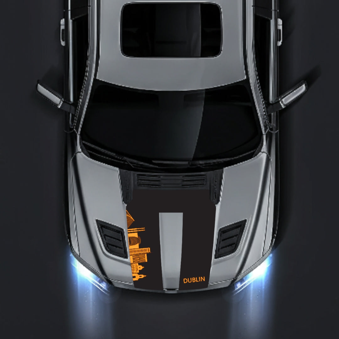 Hood Panel Decal/Sticker - Dublin Skyline Graphic Kit - For Dodge RAM 1500 2019-2025 - Premium Vinyl