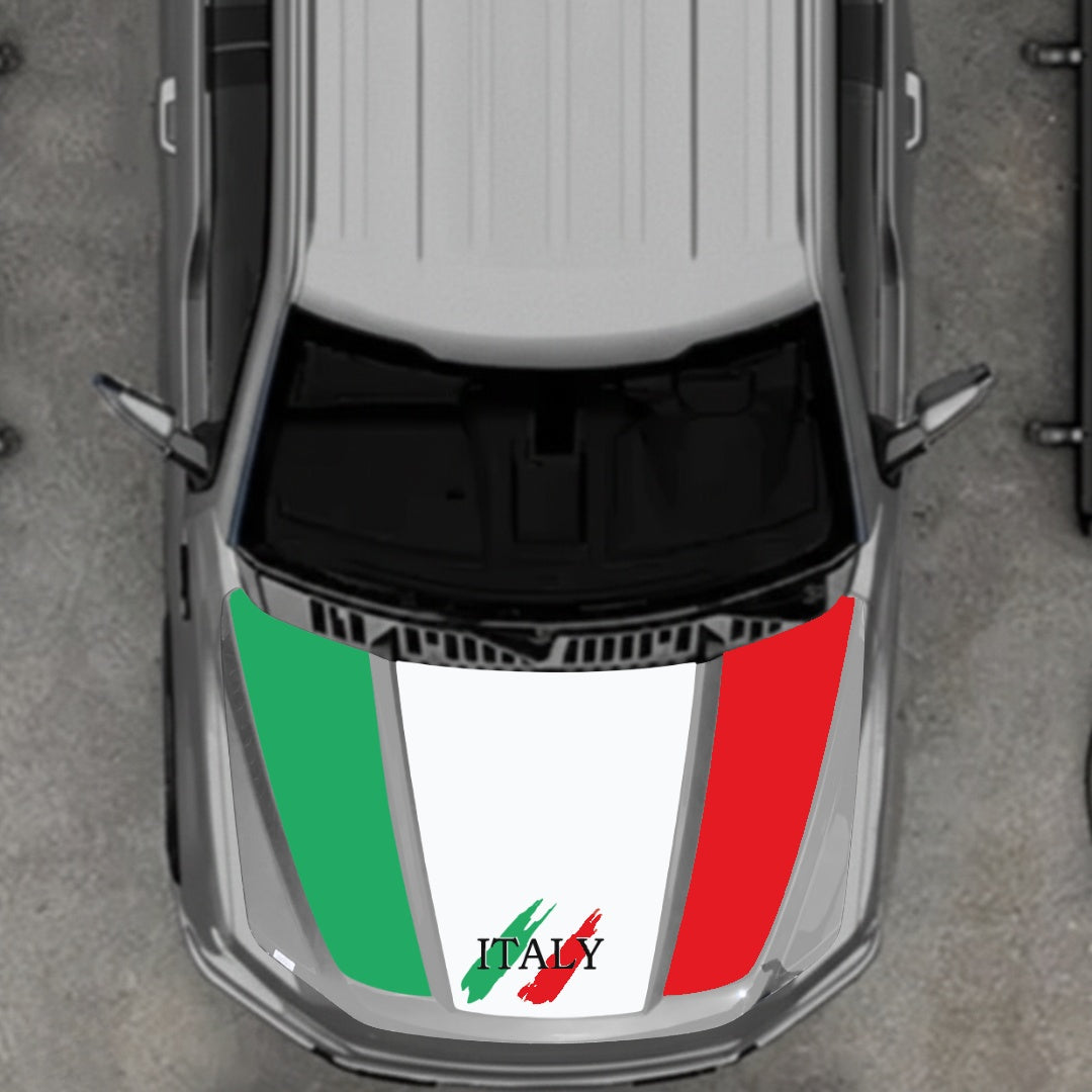 Hood Panel Decal/Sticker - Italy Graphic Kit - For Ford F-150 2020-2026 - Premium Vinyl