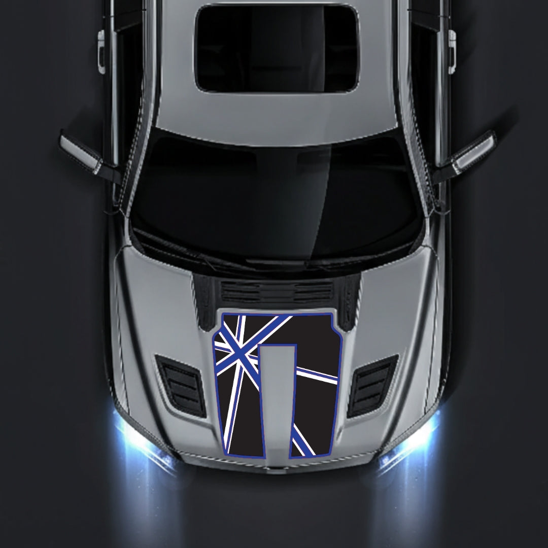 Hood Panel Decal/Sticker - England - Border Graphic Kit - For Dodge RAM 1500 2019-2025 - Premium Vinyl