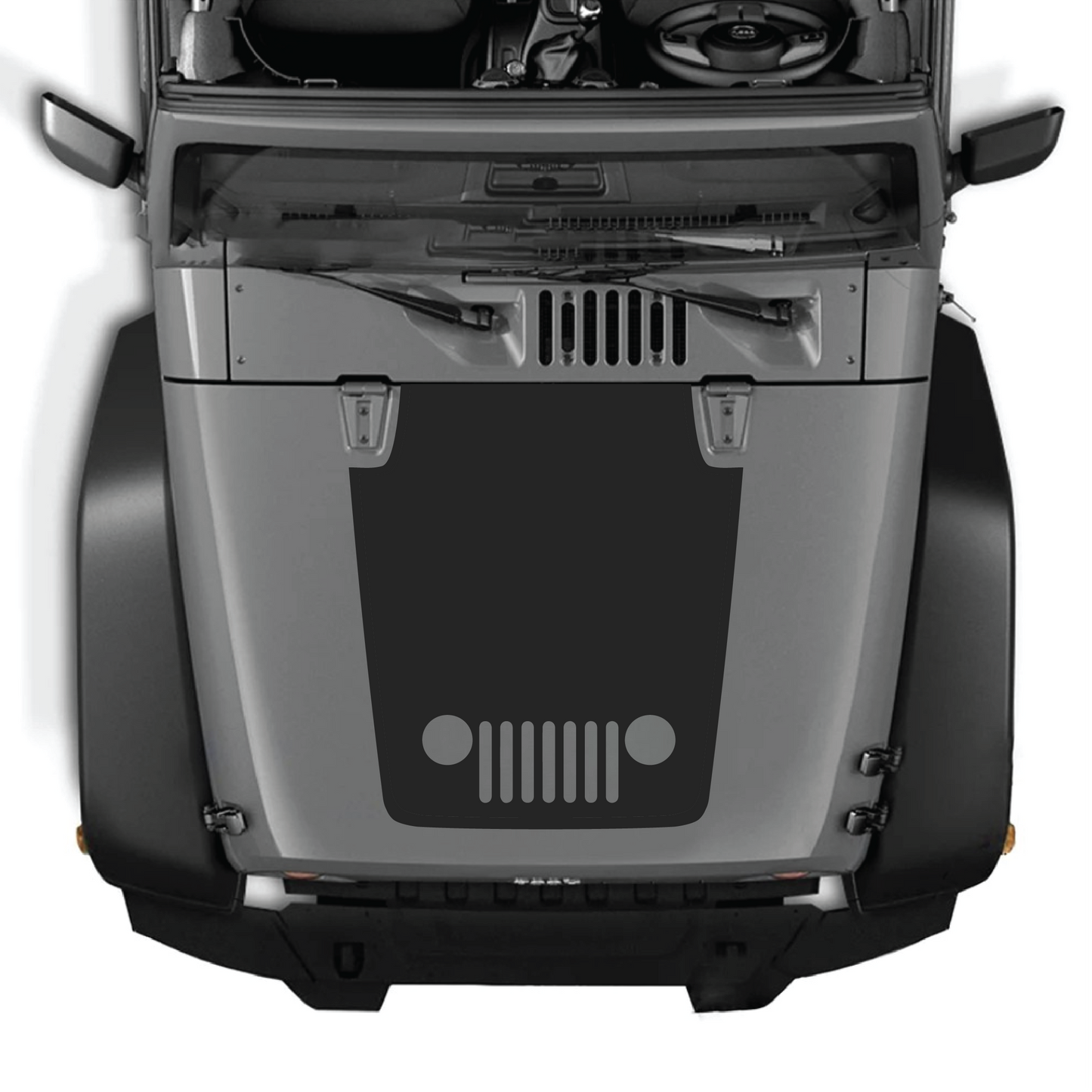 Hood Styles Decal/Sticker - For JK/JKU 2007-2018 Hood - Premium Vinyl