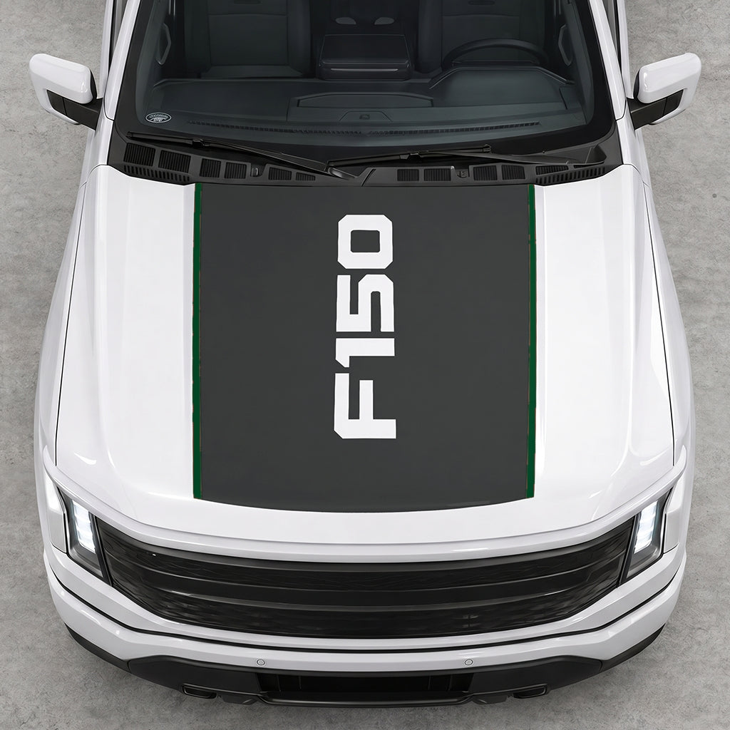 Hood Panel Decal/Sticker - Solid F150 Graphic Decal Graphic Kit - For Ford F-150 2015-2020 - Premium Vinyl