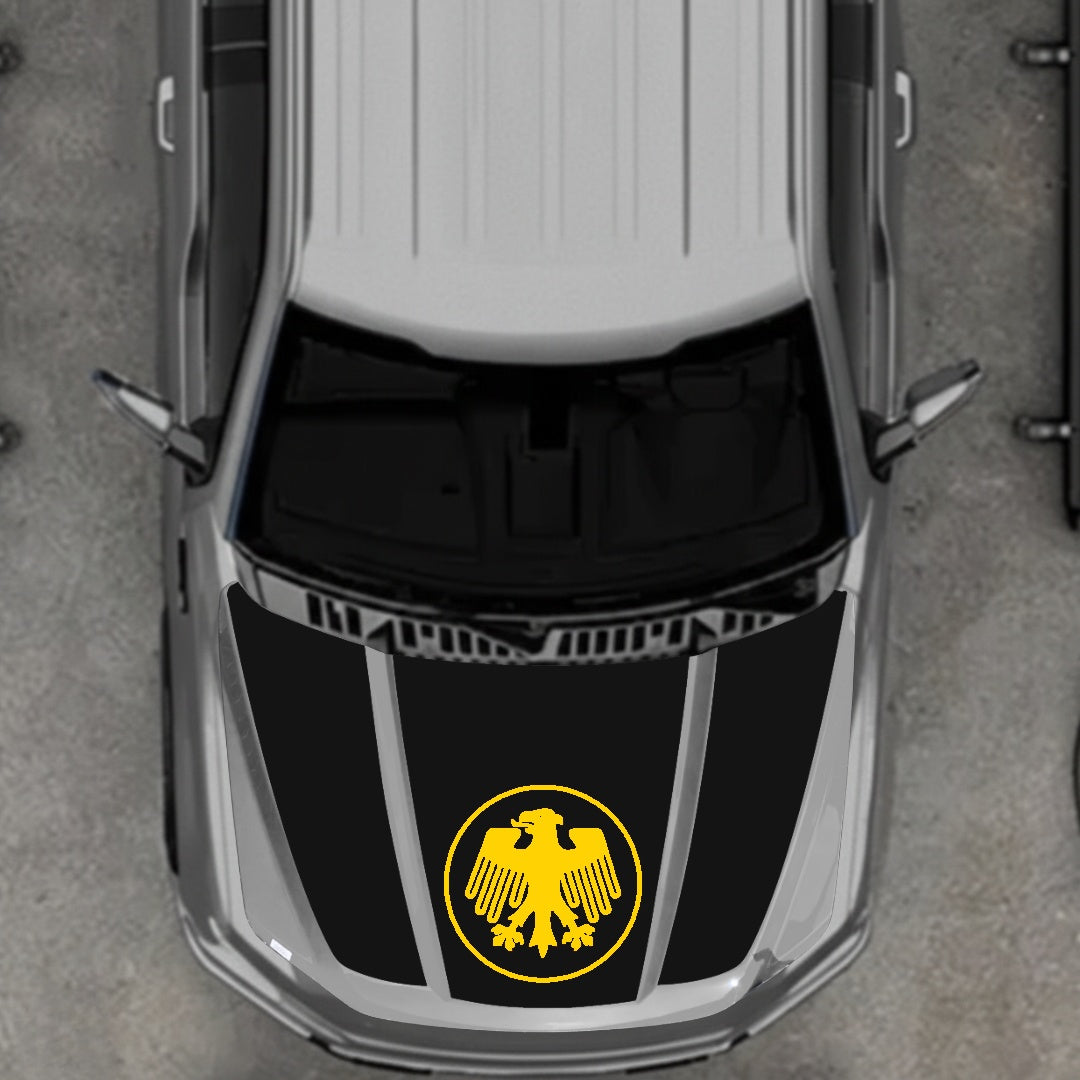 Hood Panel Decal/Sticker - Germany Logo Graphic Kit - For Ford F-150 2020-2026 - Premium Vinyl
