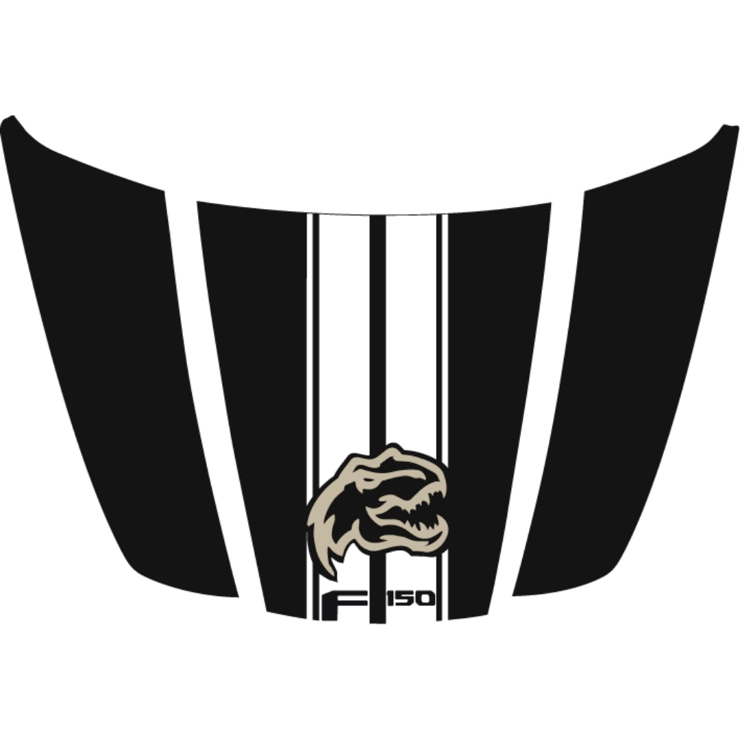 Hood Panel Decal/Sticker - Rex - Cut Graphic Kit - For Ford F-150 2020-2026 - Premium Vinyl