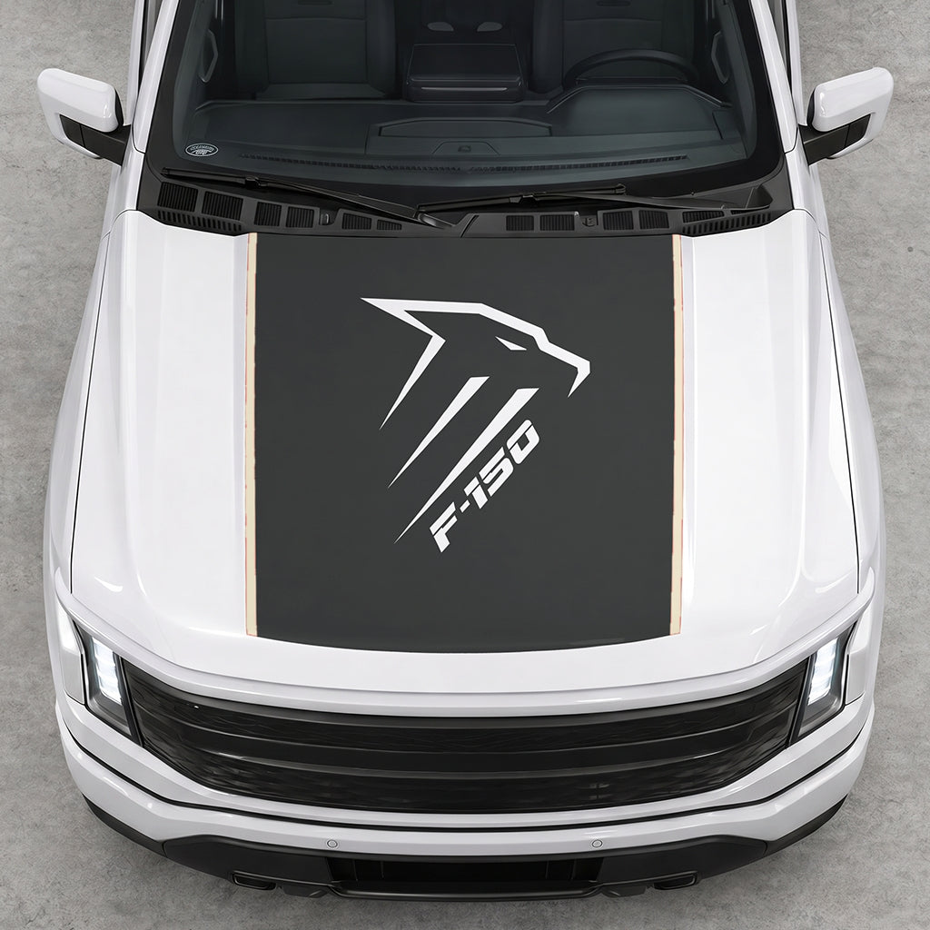 Hood Panel Decal/Sticker - Eagle Head Graphic Decal Graphic Kit - For Ford F-150 2015-2020 - Premium Vinyl