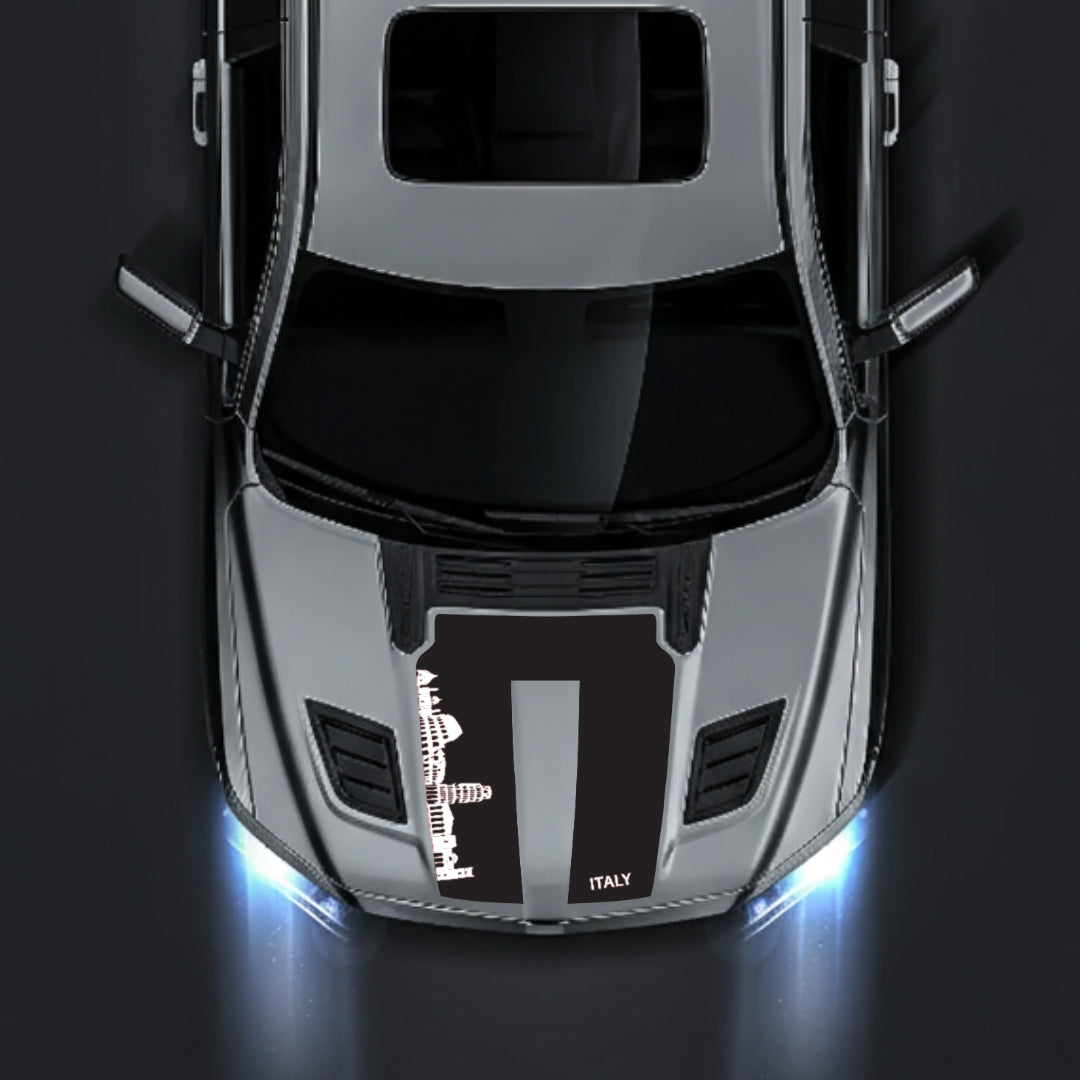Hood Panel Decal/Sticker - Italy Skyline Graphic Kit - For Dodge RAM 1500 2019-2025 - Premium Vinyl