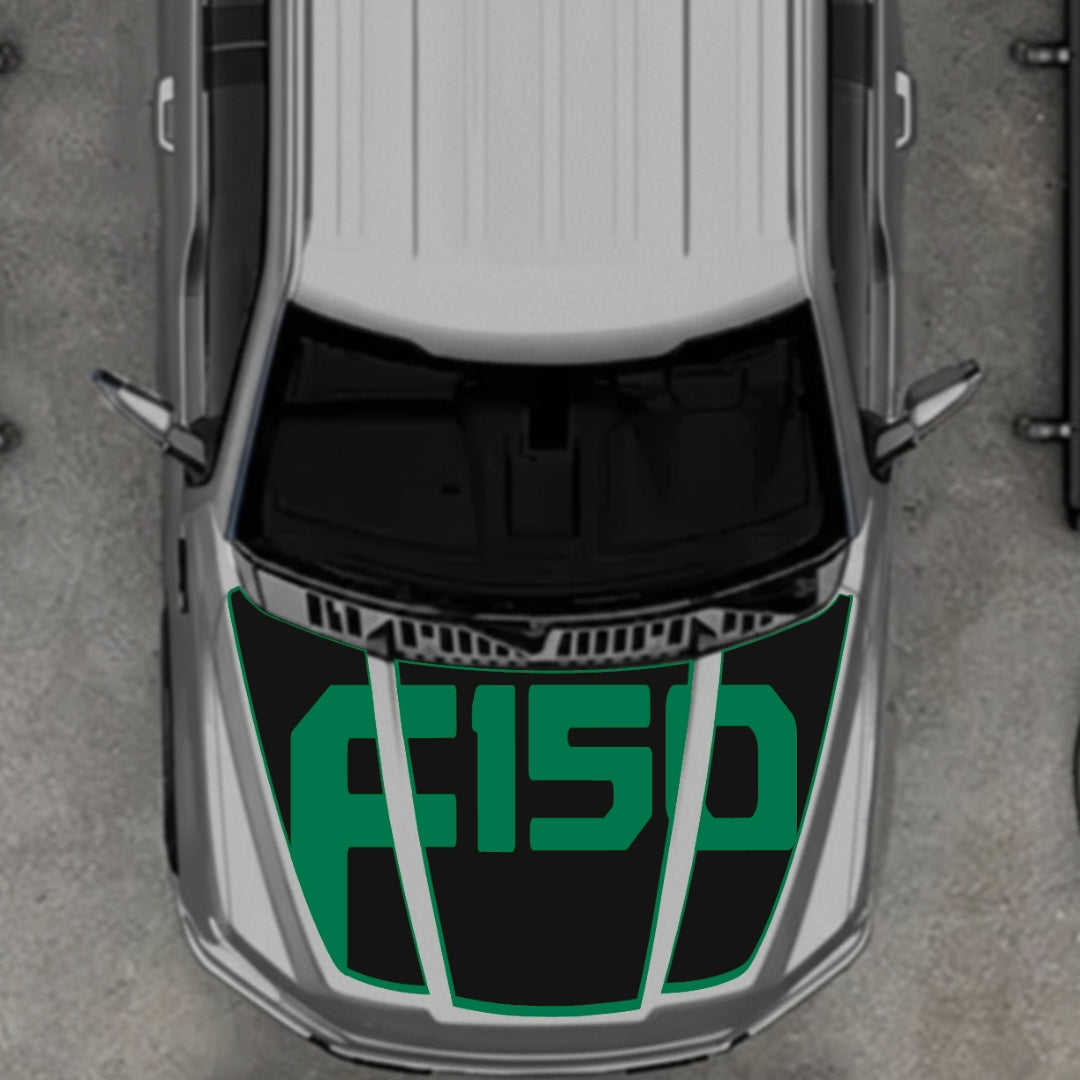 Hood Panel Decal/Sticker - Style 16 Graphic Kit - For Ford F-150 2020-2026 - Premium Vinyl