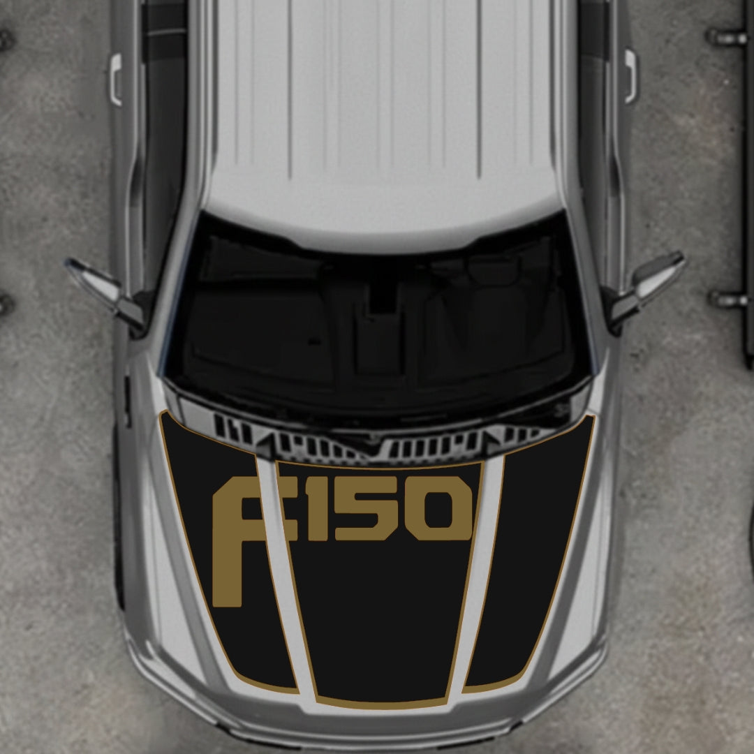 Hood Panel Decal/Sticker - Style 13 Graphic Kit - For Ford F-150 2020-2026 - Premium Vinyl
