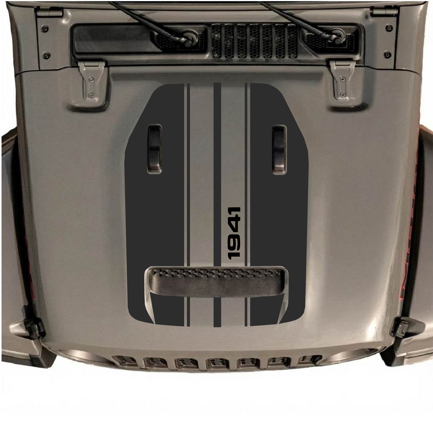 Hood Styles Decal/Sticker - For JL/JLU Hood - 2018+ - Premium Vinyl