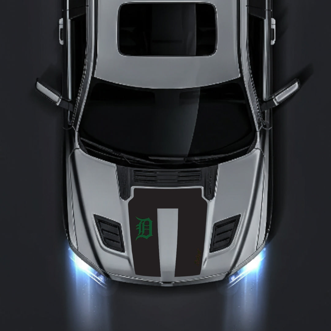 Hood Panel Decal/Sticker - Detroit Street Graphic Kit - For Dodge RAM 1500 2019-2025 - Premium Vinyl