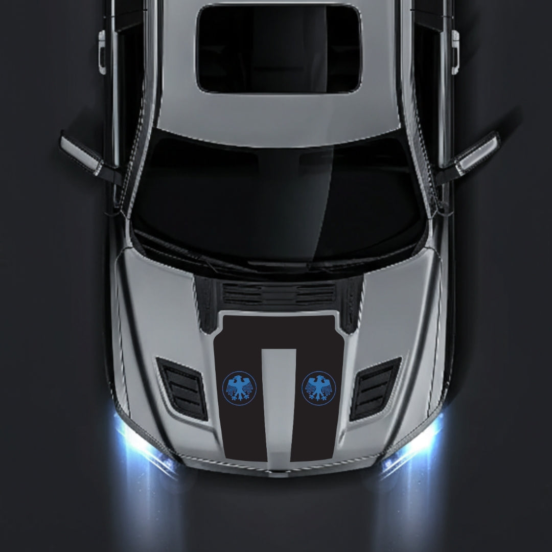 Hood Panel Decal/Sticker - Germany Visual Identity Graphic Kit - For Dodge RAM 1500 2019-2025 - Premium Vinyl