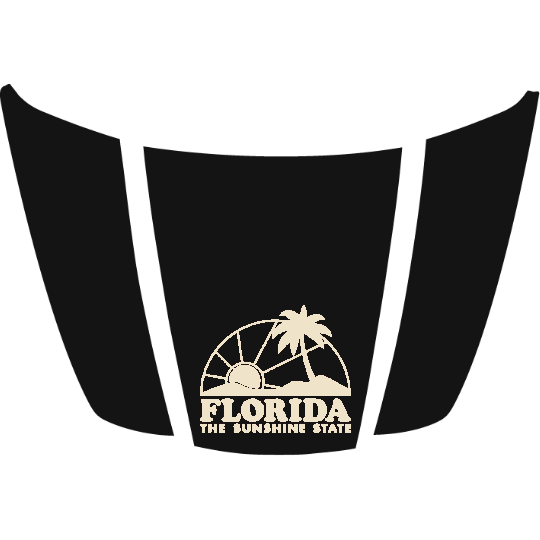 Hood Panel Decal/Sticker - Florida Graphic Kit - For Ford F-150 2020-2026 - Premium Vinyl