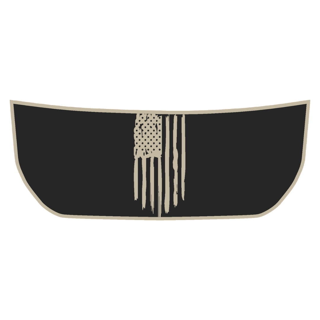 Hood Panel Decal/Sticker - USA Flag Graphic Kit - For Ford Bronco - Premium Vinyl