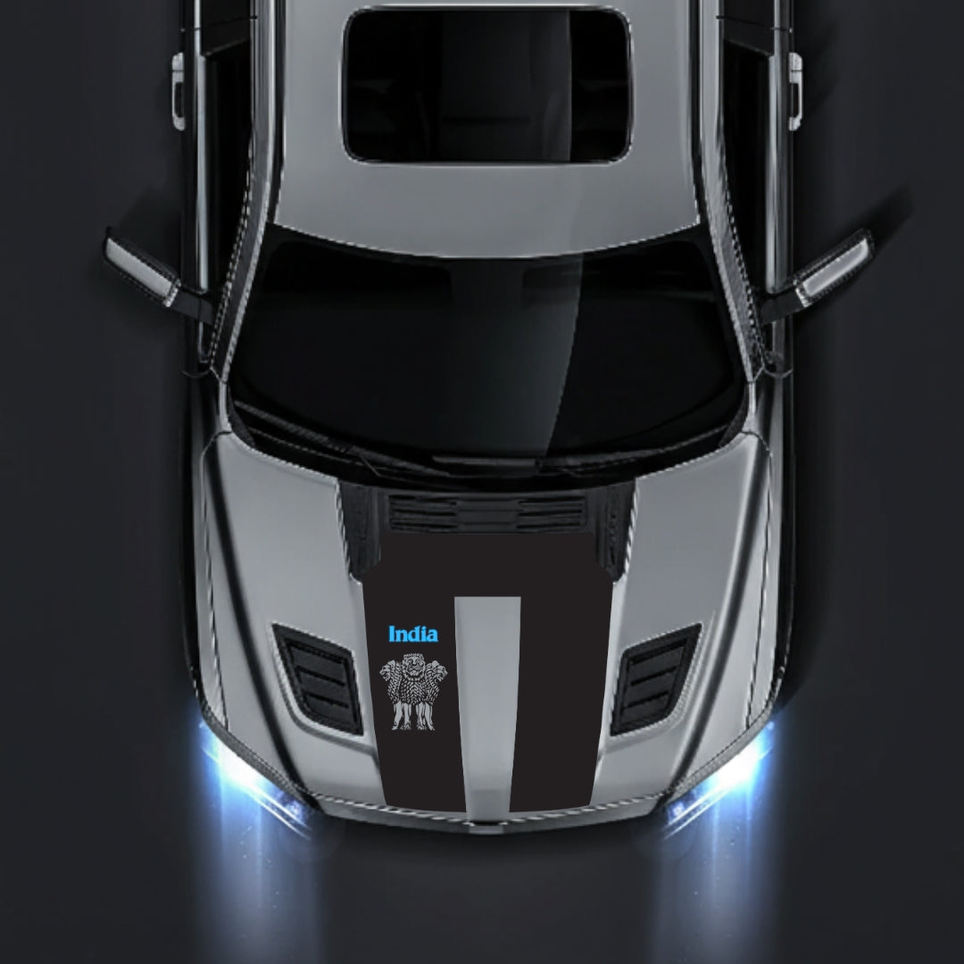 Hood Panel Decal/Sticker - India - Cut Graphic Kit - For Dodge RAM 1500 2019-2025 - Premium Vinyl