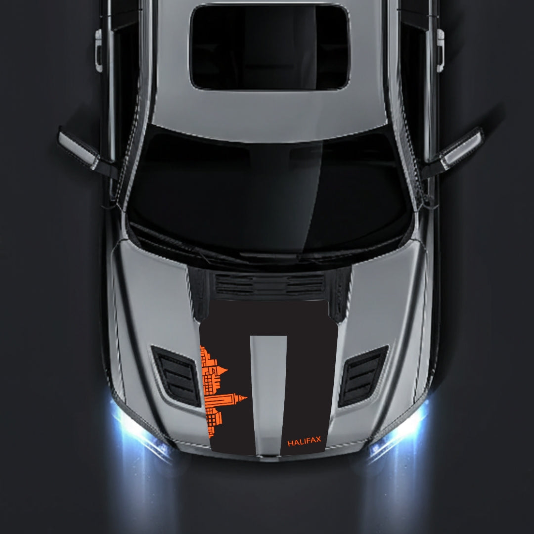 Hood Panel Decal/Sticker - Halifax Skyline Graphic Kit - For Dodge RAM 1500 2019-2025 - Premium Vinyl