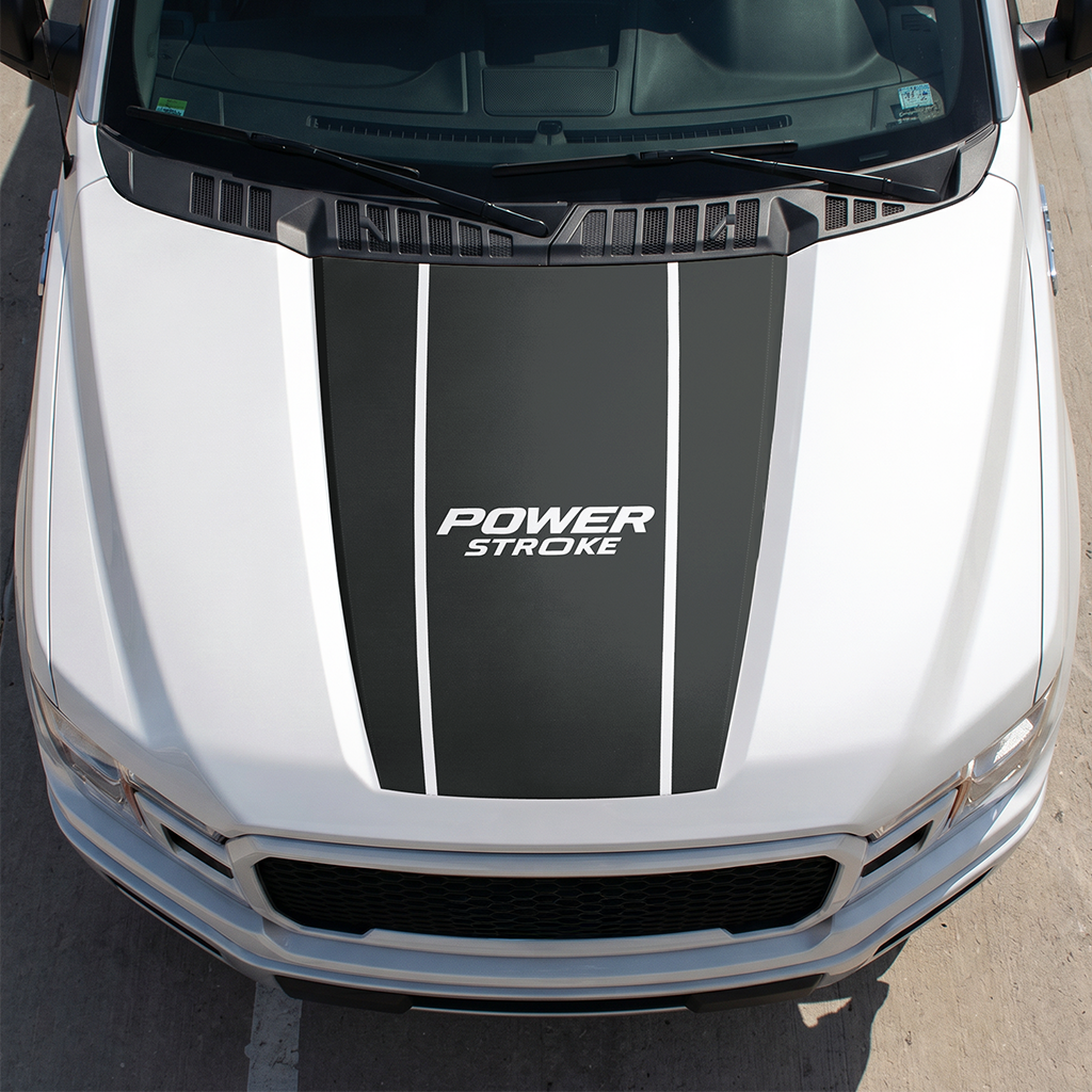 Hood Panel Decal/Sticker - Different Styles Graphic Decals Kit- For Ford F-150 2015-2020 - Premium Vinyl