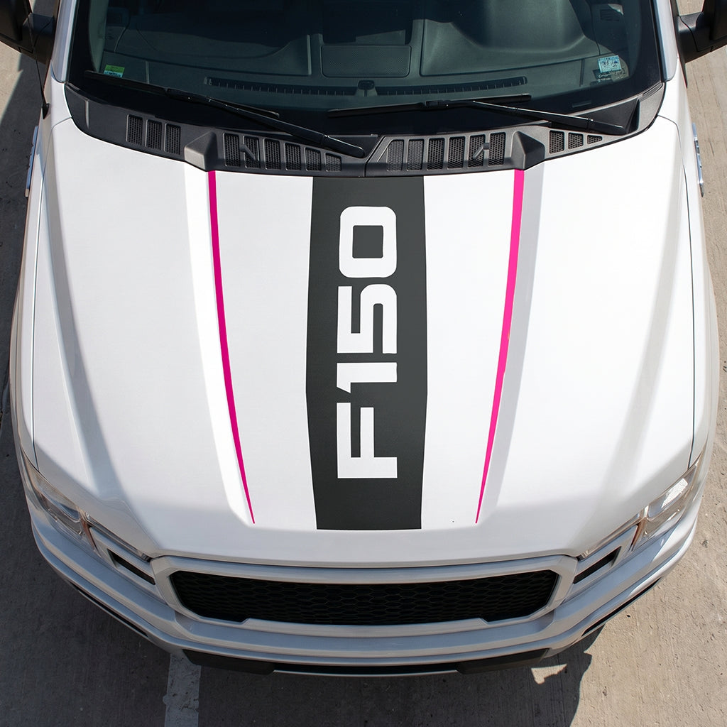 Hood Panel Decal/Sticker - Bold F150 Graphic Decal Graphic Kit - For Ford F-150 2015-2020 - Premium Vinyl