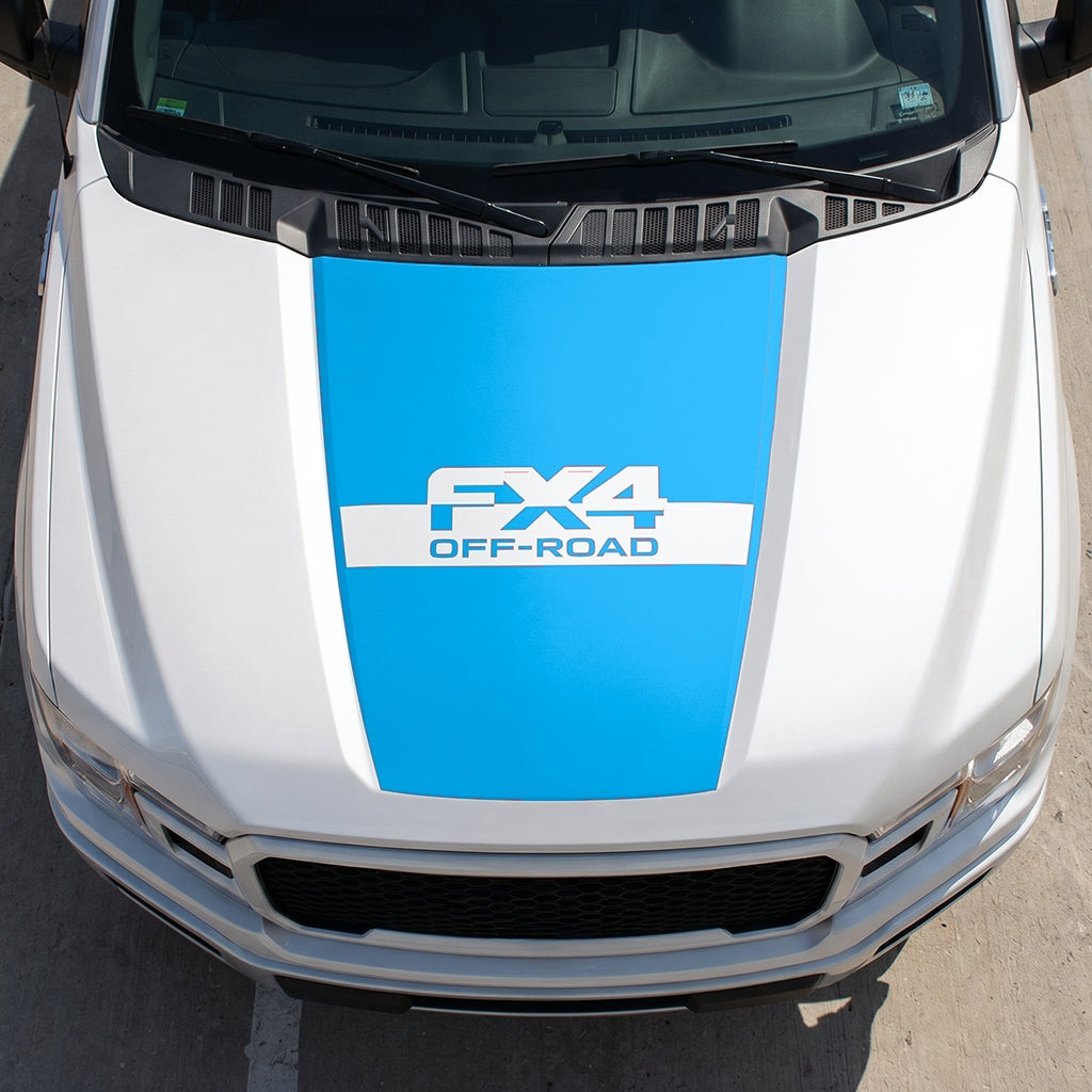 Hood Panel Decal/Sticker - Solid FX4 Graphic Decal Graphic Kit - For Ford F-150 2015-2020 - Premium Vinyl