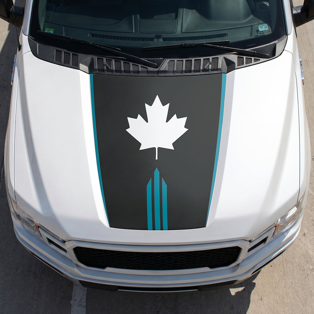 Hood Panel Decal/Sticker - Maple Graphic Decal Graphic Kit - For Ford F-150 2015-2020 - Premium Vinyl