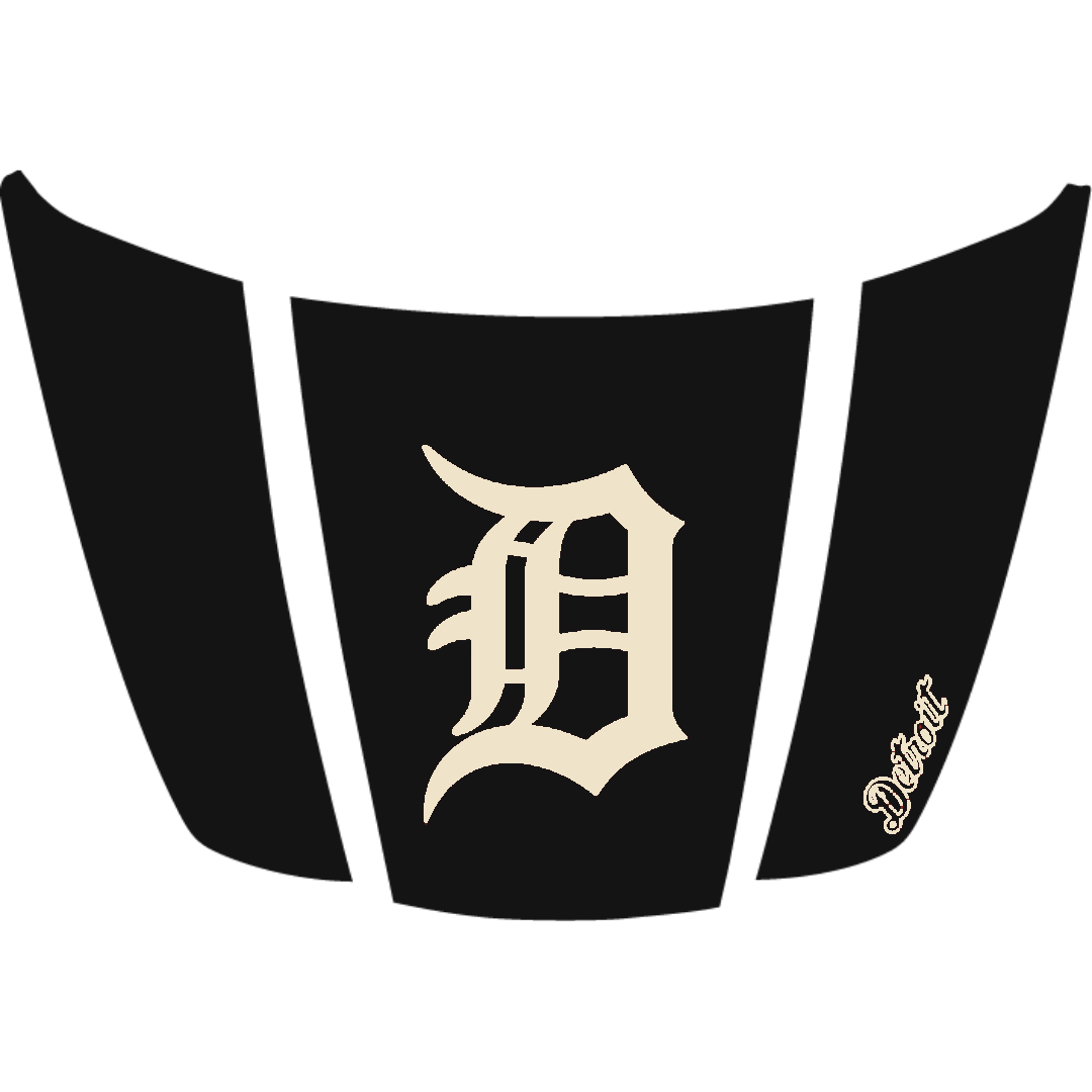 Hood Panel Decal/Sticker - Detroit intial Graphic Kit - For Ford F-150 2020-2026 - Premium Vinyl