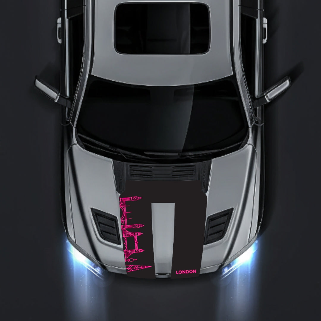 Hood Panel Decal/Sticker - London Skyline Graphic Kit - For Dodge RAM 1500 2019-2025 - Premium Vinyl