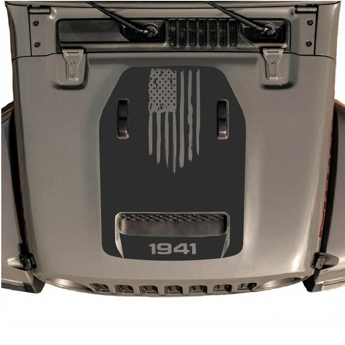Hood Styles Decal/Sticker - For JL/JLU Hood - 2018+ - Premium Vinyl