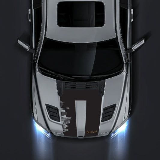 Performance Hood Panel Decal/Sticker - Dublin Skyline - Cut Graphic Kit - For Dodge RAM 1500 2019-2025 - Premium Vinyl