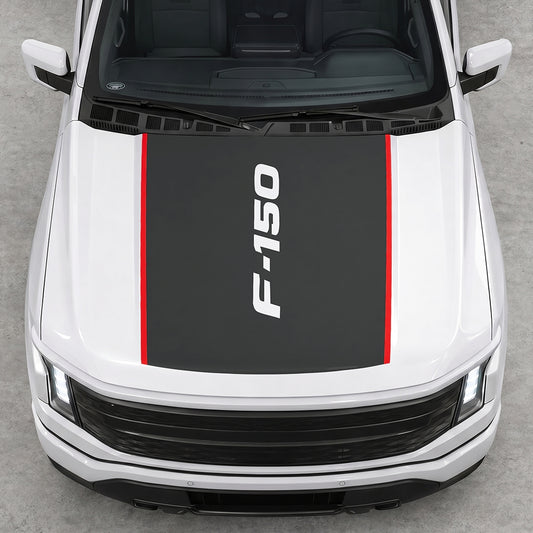 Hood Panel Decal/Sticker - Italic Style F150 Graphic Decal Graphic Kit - For Ford F-150 2015-2020 - Premium Vinyl