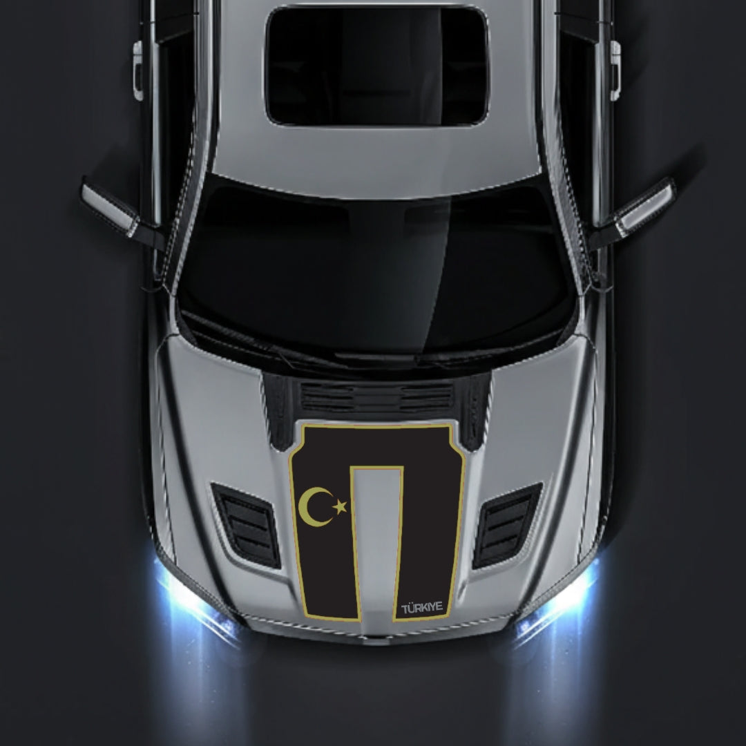 Hood Panel Decal/Sticker - Turkey - Cut - Border Graphic Kit - For Dodge RAM 1500 2019-2025 - Premium Vinyl