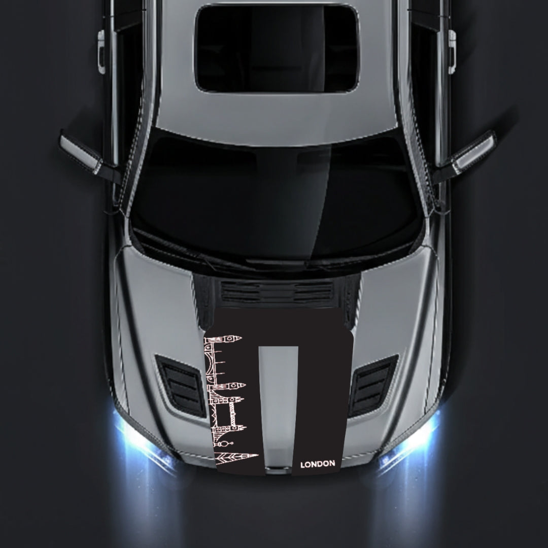 Hood Panel Decal/Sticker - London Skyline Graphic Kit - For Dodge RAM 1500 2019-2025 - Premium Vinyl