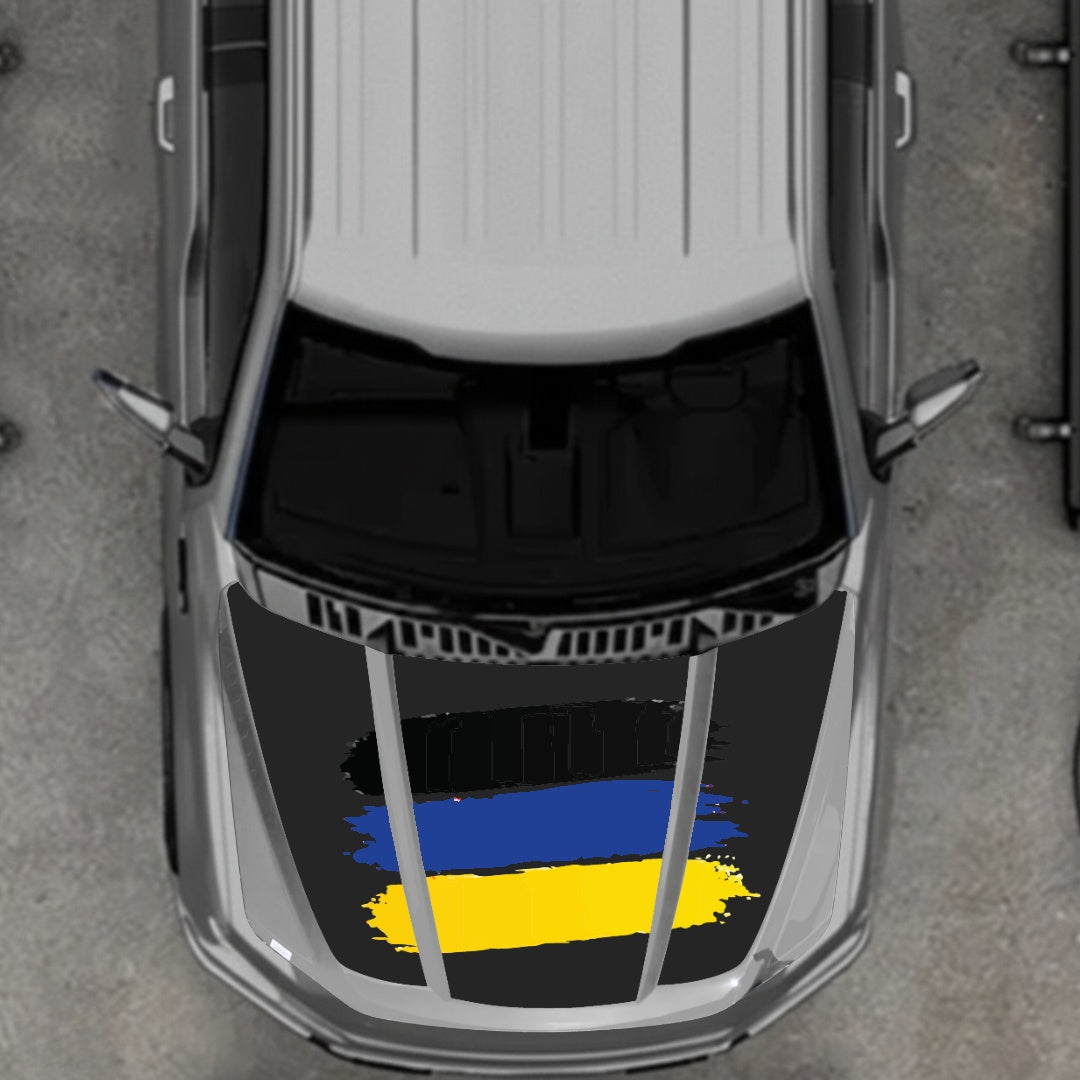 Hood Panel Decal/Sticker - Germany Flag Graphic Kit - For Ford F-150 2020-2026 - Premium Vinyl