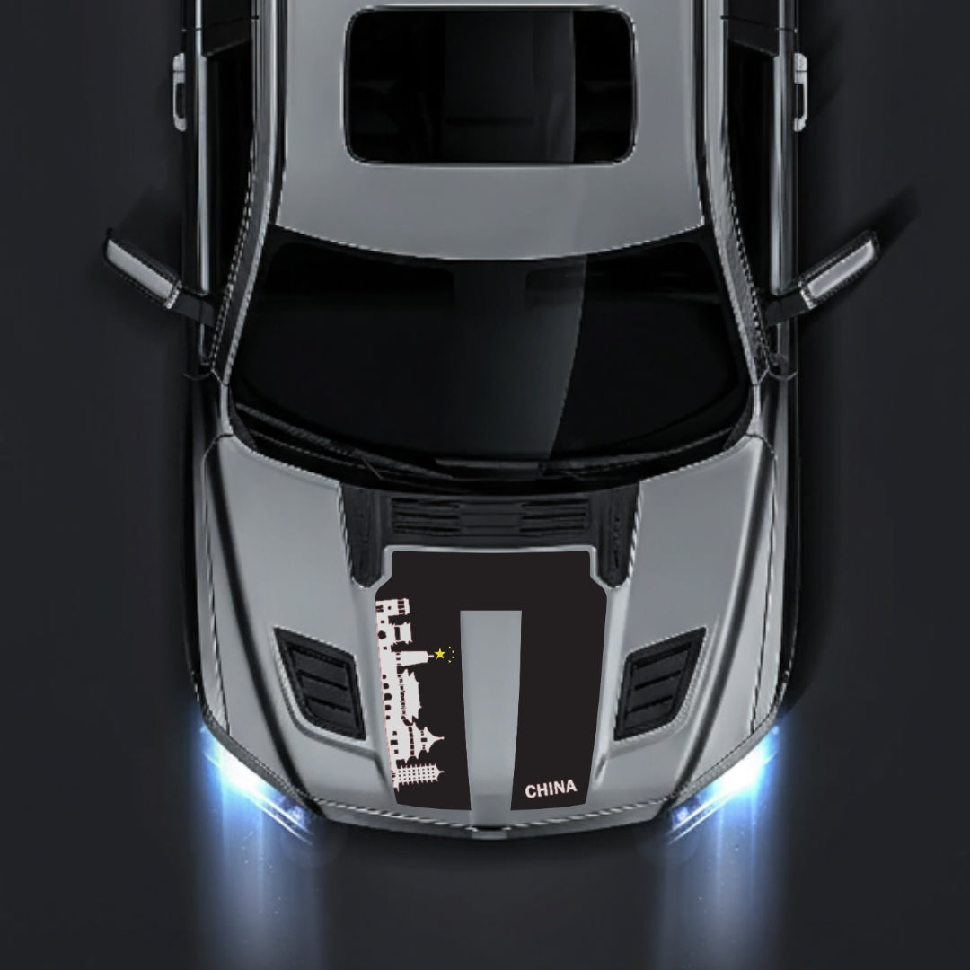 Hood Panel Decal/Sticker - China Skyline Graphic Kit - For Dodge RAM 1500 2019-2025 - Premium Vinyl