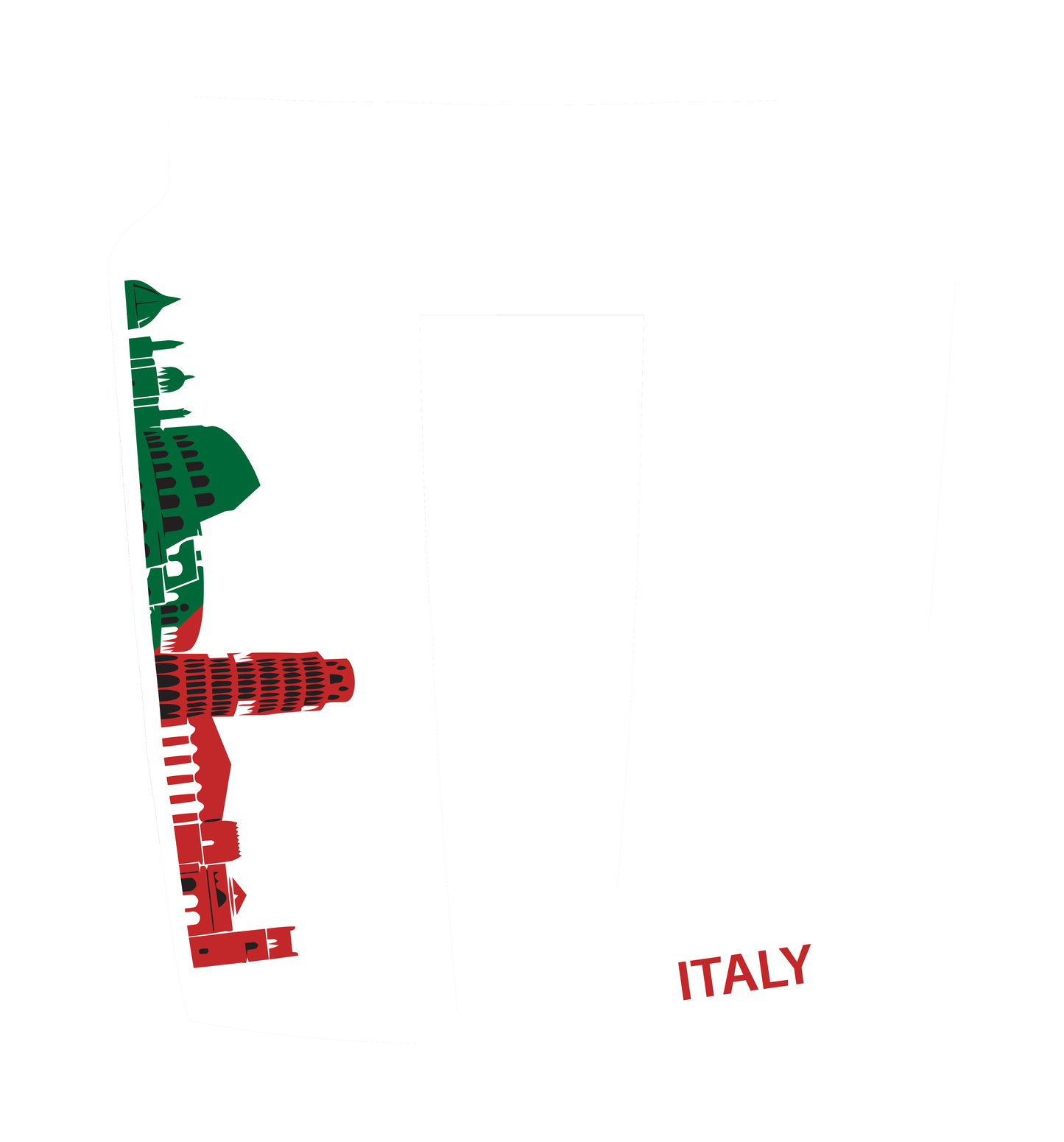 Performance Hood Panel Decal/Sticker - Italy Skyline - Cut Graphic Kit - For Dodge RAM 1500 2019-2025 - Premium Vinyl