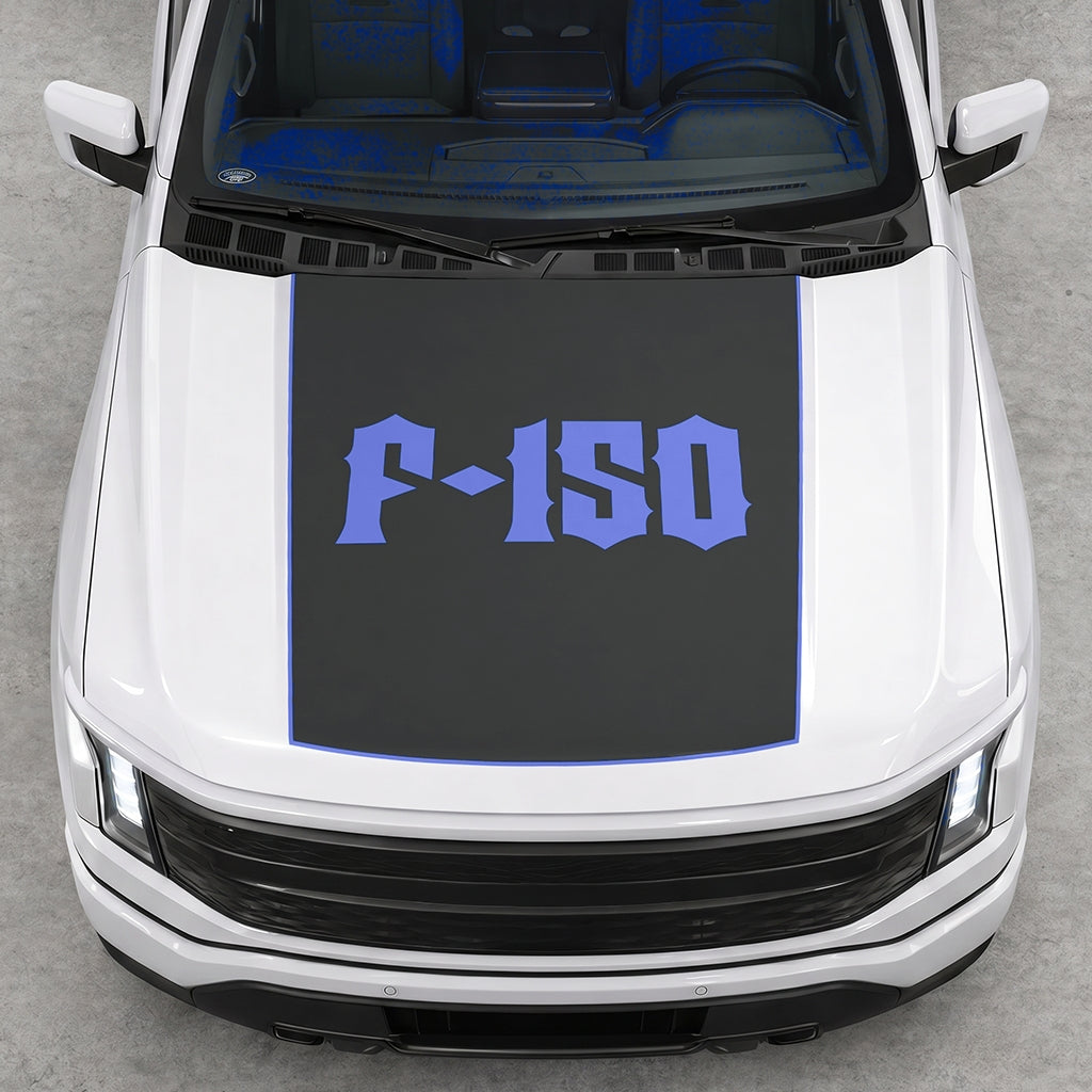 Hood Panel Decal/Sticker - Lightning F150 Graphic Decal Graphic Kit - For FORD F-150 2015-2020 - Premium Vinyl
