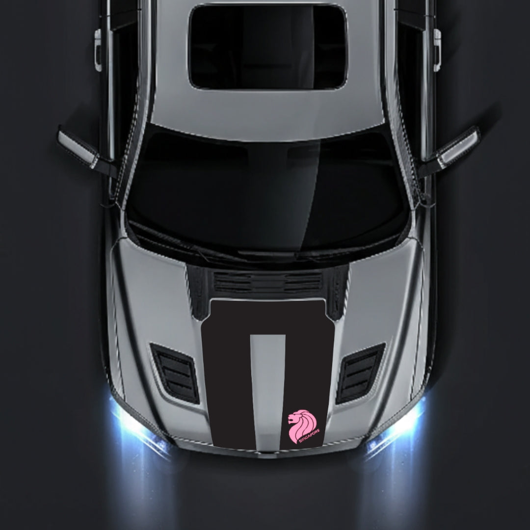 Hood Panel Decal/Sticker - Singapore Graphic Kit - For Dodge RAM 1500 2019-2025 - Premium Vinyl
