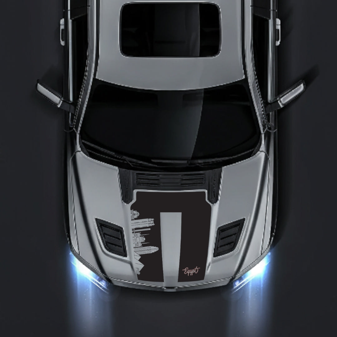 Hood Panel Decal/Sticker - Egypt Skyline - Cut Graphic Kit - For Dodge RAM 1500 2019-2025 - Premium Vinyl