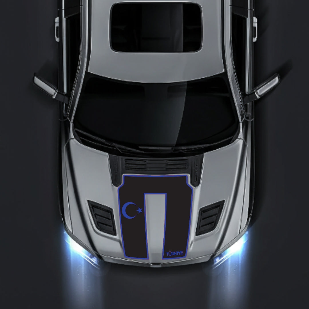 Hood Panel Decal/Sticker - Turkey - Border Graphic Kit - For Dodge RAM 1500 2019-2025 - Premium Vinyl