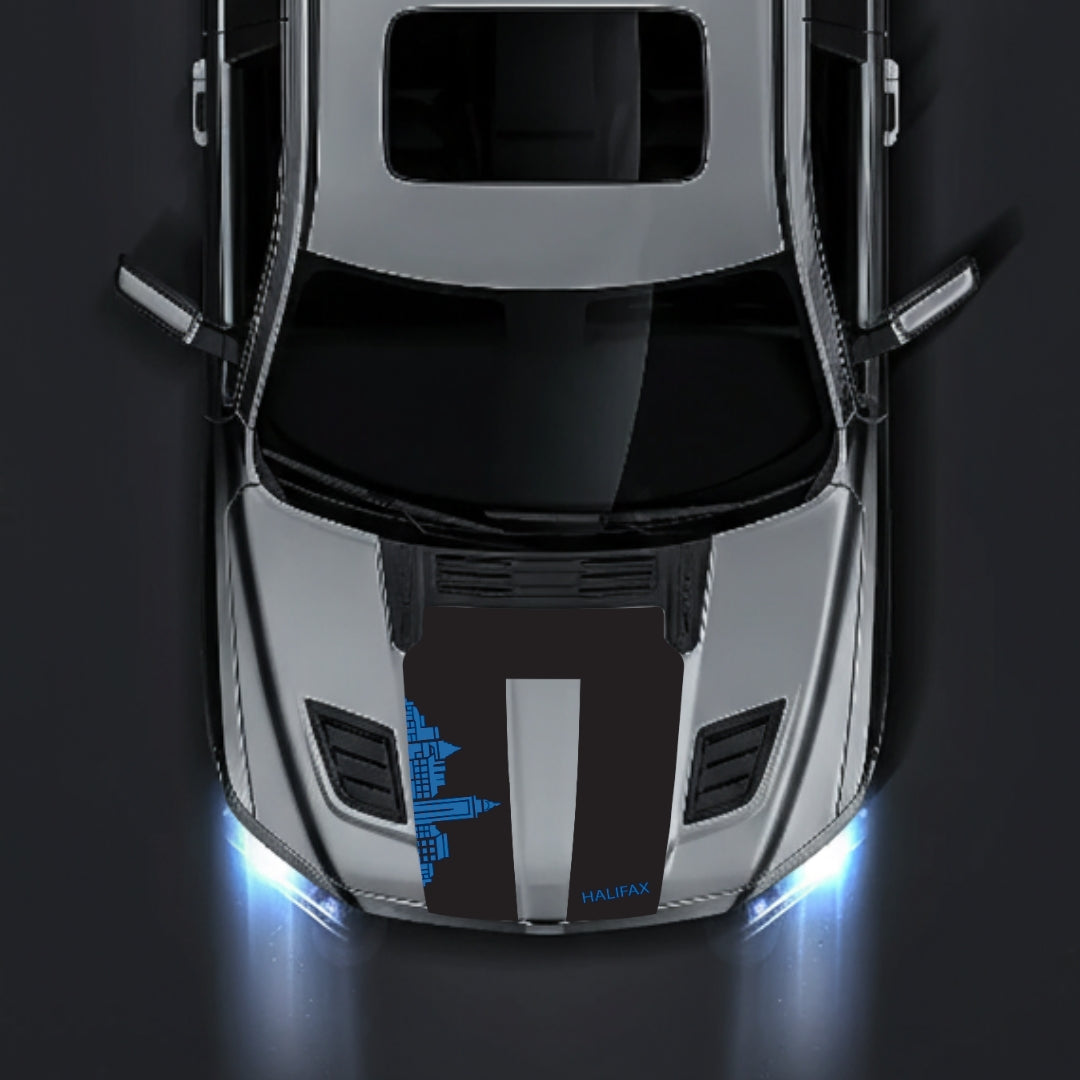 Performance Hood Panel Decal/Sticker - Halifax Skyline Graphic Kit - For Dodge RAM 1500 2019-2025 - Premium Vinyl