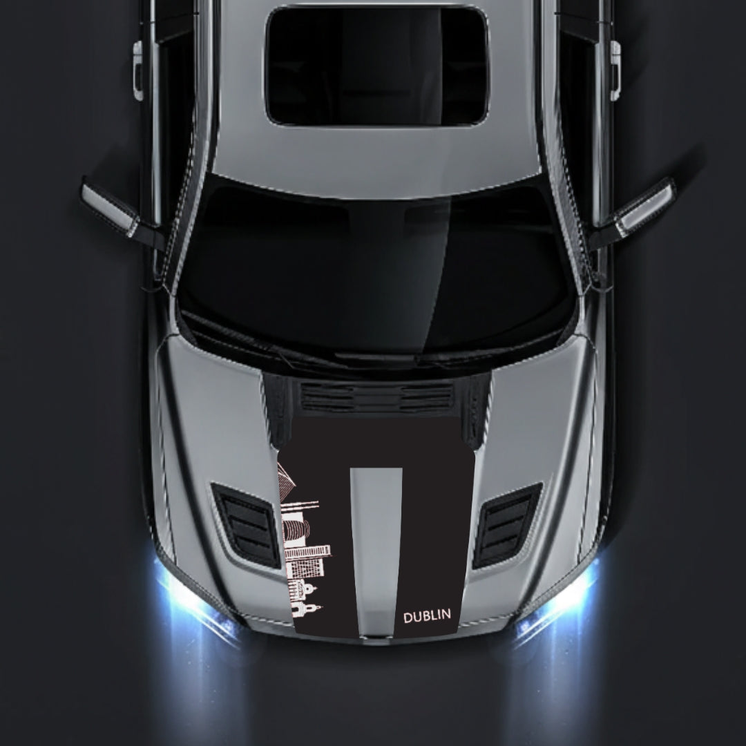 Hood Panel Decal/Sticker - Dublin Skyline Graphic Kit - For Dodge RAM 1500 2019-2025 - Premium Vinyl