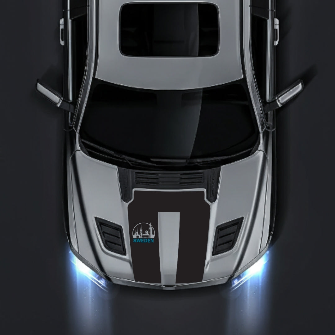 Performance Hood Panel Decal/Sticker - Sweden - Cut Graphic Kit - For Dodge RAM 1500 2019-2025 - Premium Vinyl