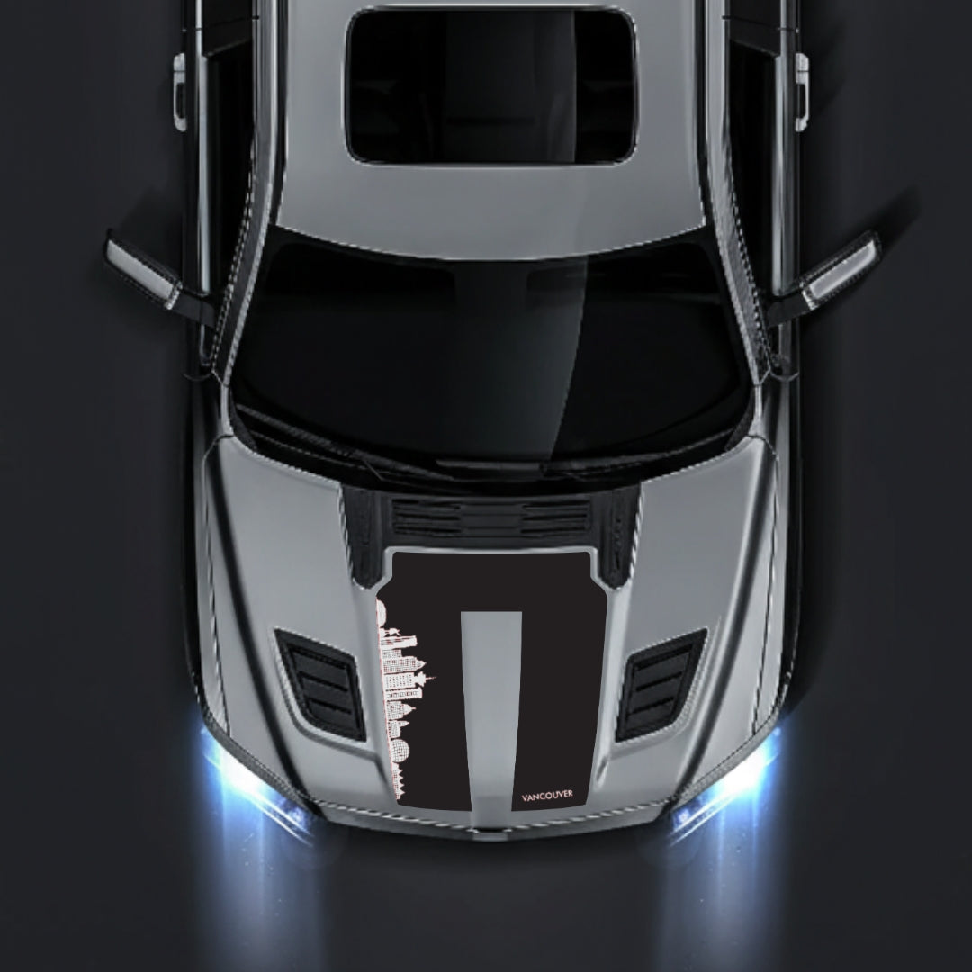 Hood Panel Decal/Sticker - Vancouver Skyline Graphic Kit - For Dodge RAM 1500 2019-2025 - Premium Vinyl