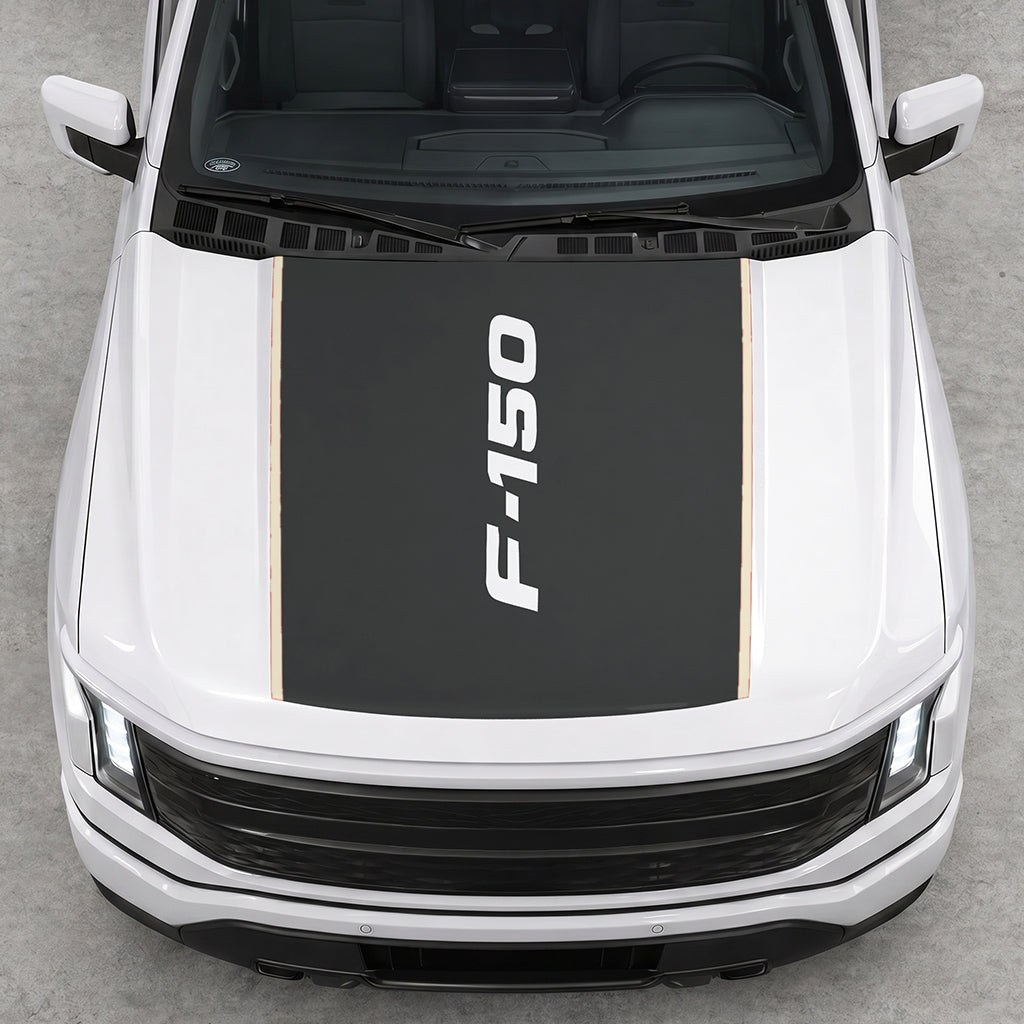 Hood Panel Decal/Sticker - Italic Style F150 Graphic Decal Graphic Kit - For Ford F-150 2015-2020 - Premium Vinyl
