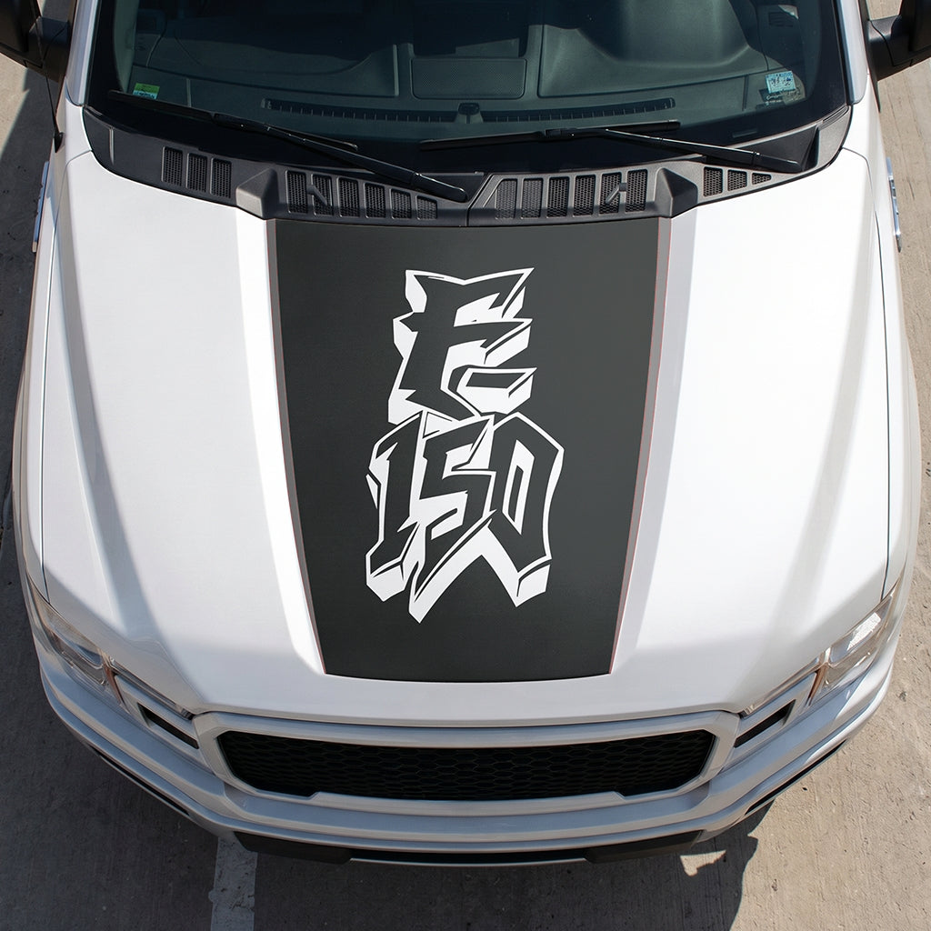 Hood Panel Decal/Sticker - Graffiti Graphic Decal Graphic Kit - For Ford F-150 2015-2020 - Premium Vinyl