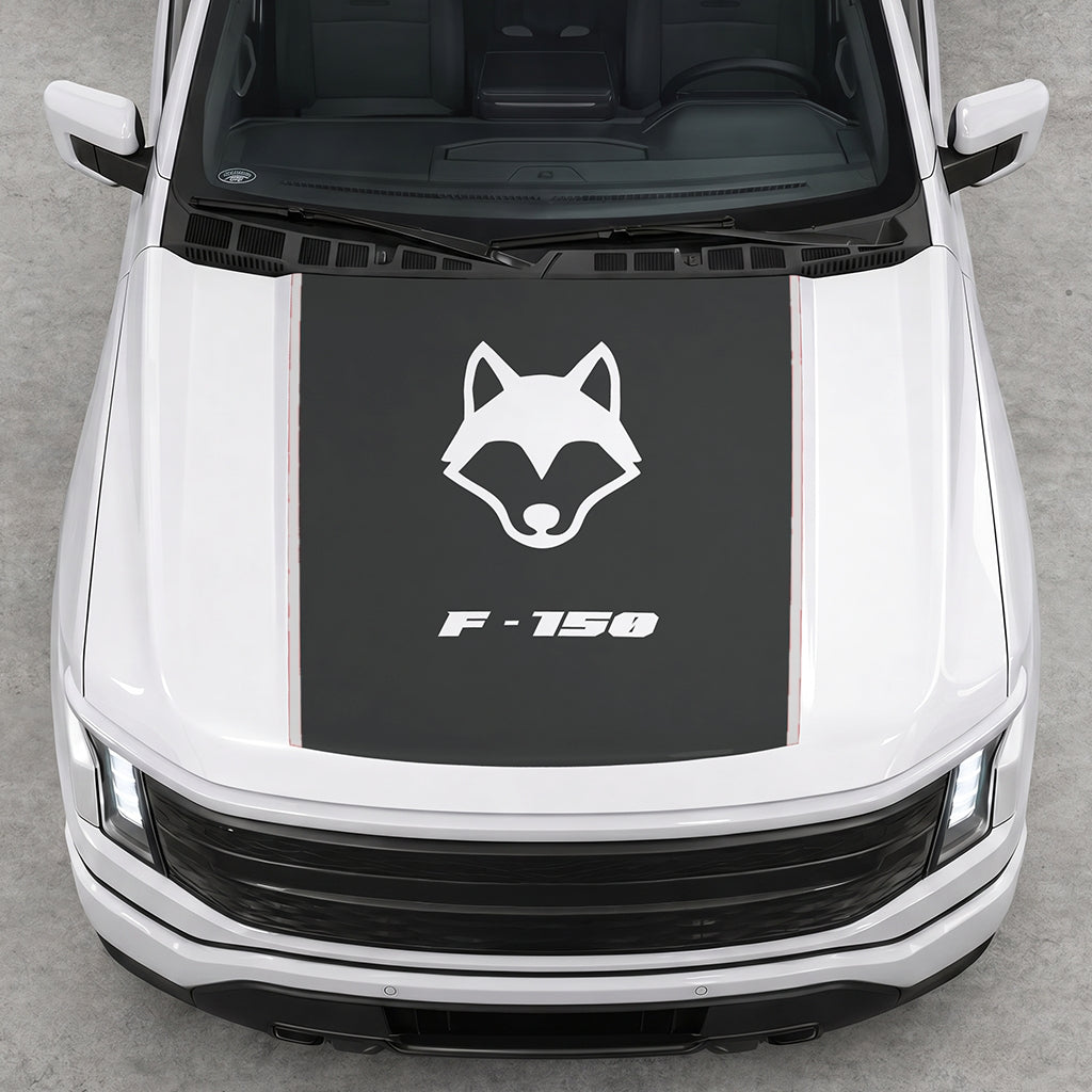 Hood Panel Decal/Sticker - Coyote Graphic Decal Graphic Kit - For Ford F-150 2015-2020 - Premium Vinyl