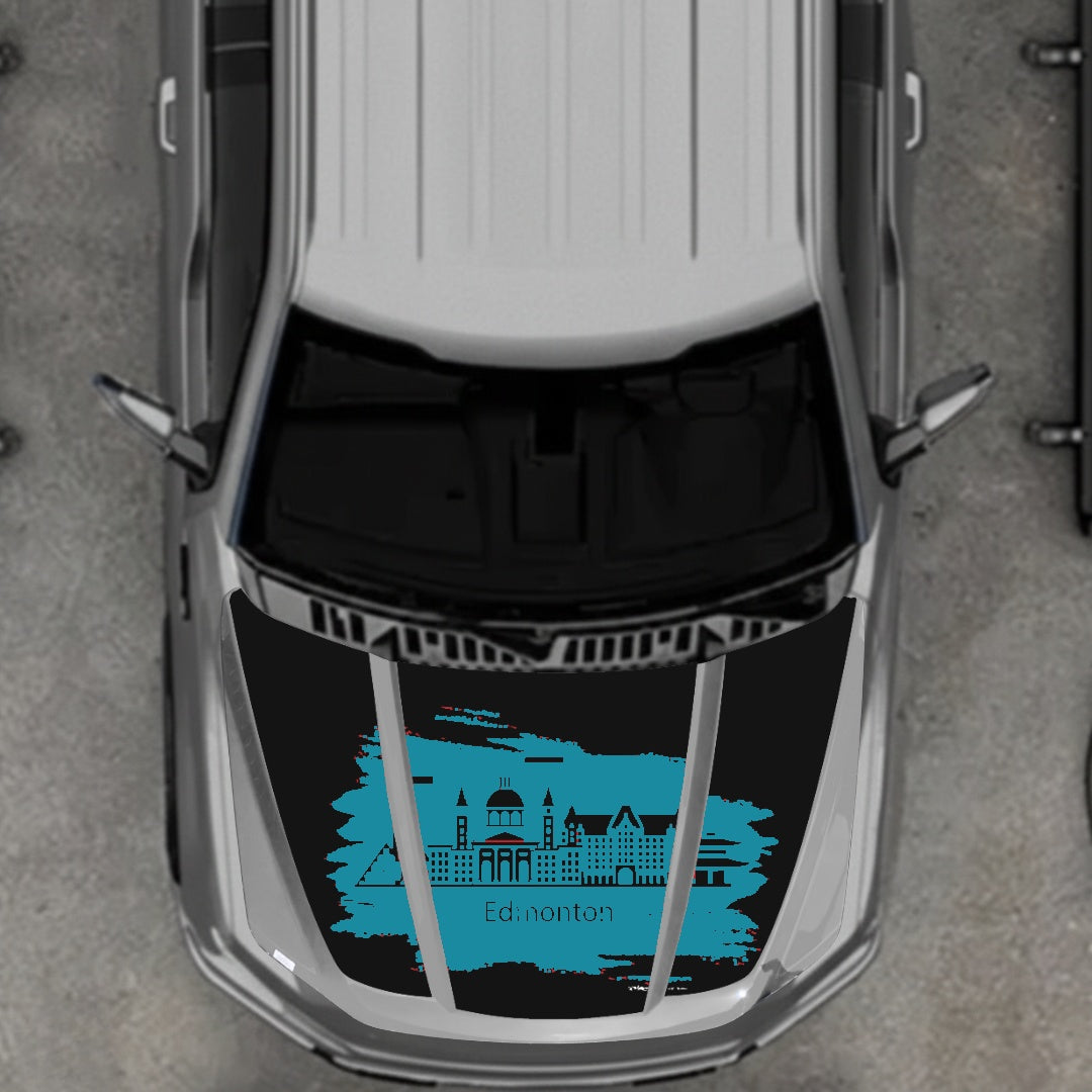 Hood Panel Decal/Sticker - Edmonton Graphic Kit - For Ford F-150 2020-2026 - Premium Vinyl