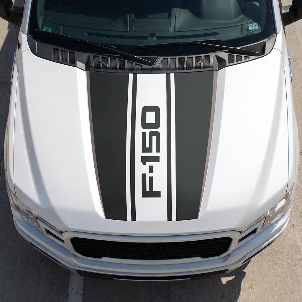 Hood Panel Decal/Sticker - Road F150 Graphic Decal Graphic Kit - For Ford F-150 2015-2020 - Premium Vinyl