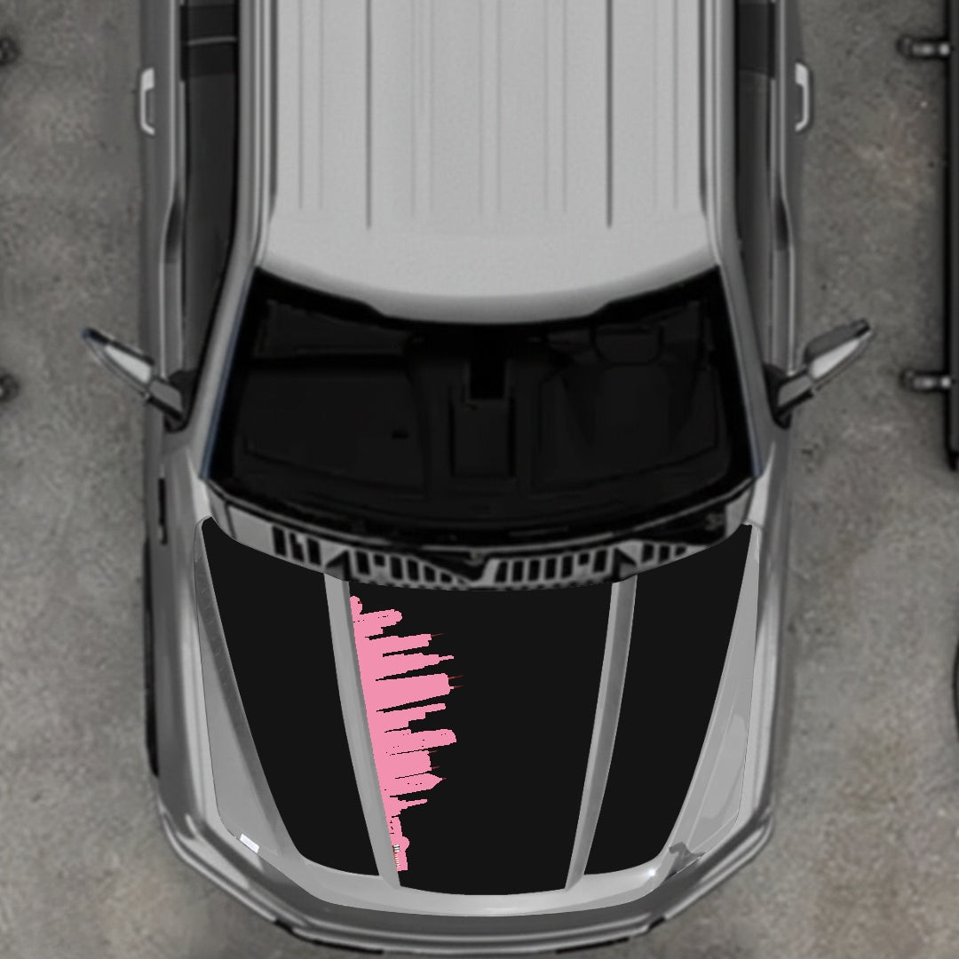 Hood Panel Decal/Sticker - Dubai Graphic Kit - For Ford F-150 2020-2026 - Premium Vinyl