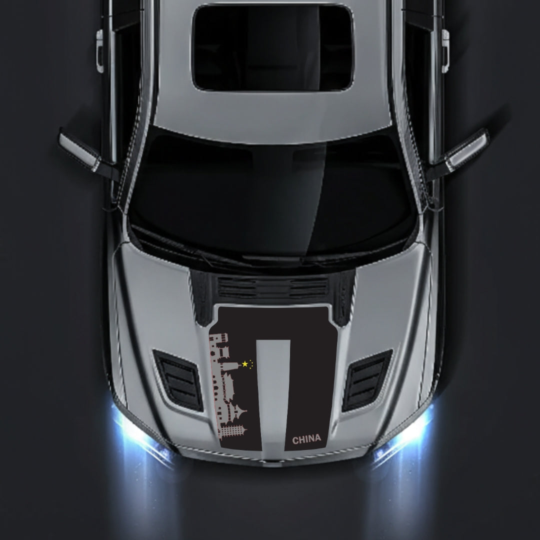 Hood Panel Decal/Sticker - China Skyline Graphic Kit - For Dodge RAM 1500 2019-2025 - Premium Vinyl