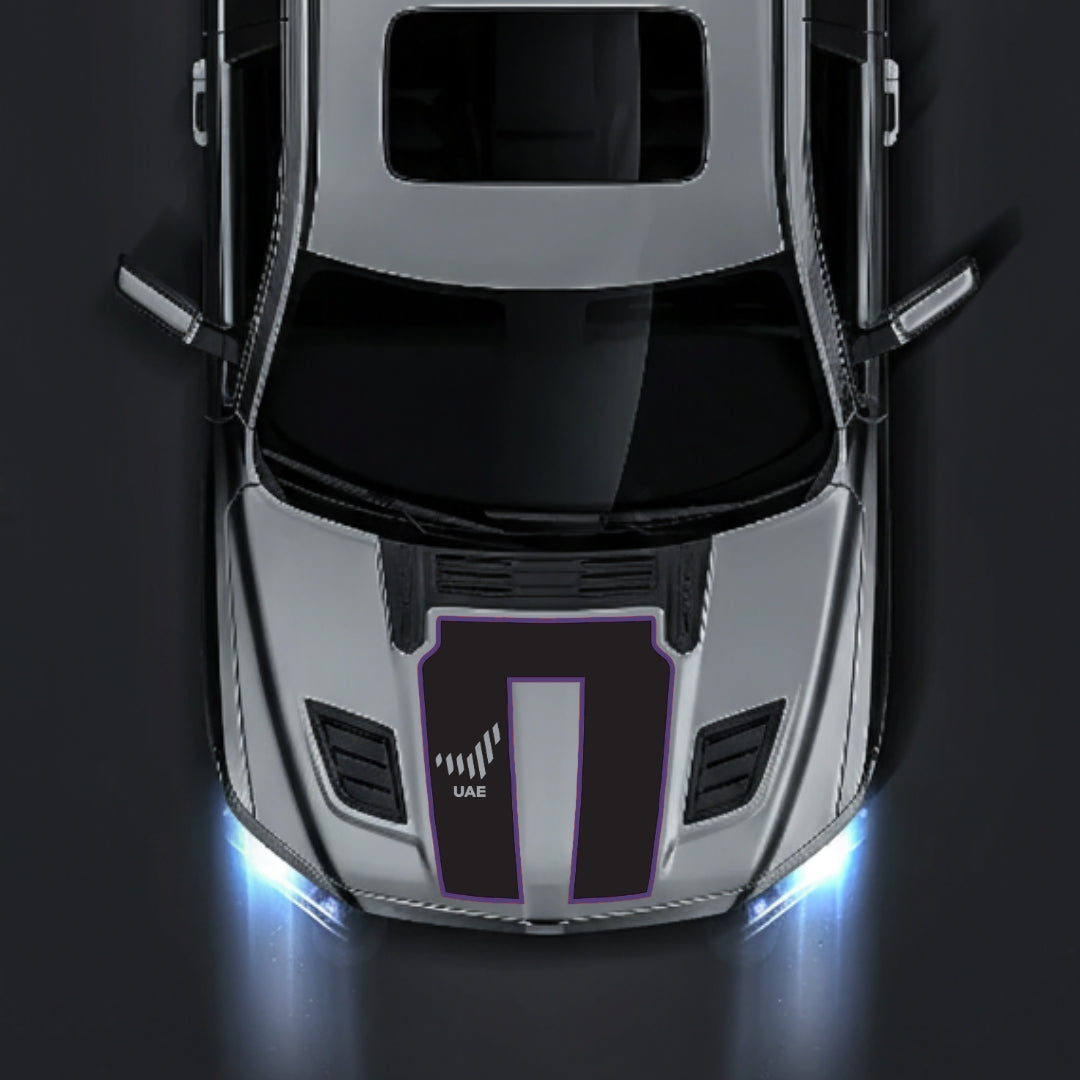 Hood Panel Decal/Sticker - United Arab Emirates - Cut - Border Graphic Kit - For Dodge RAM 1500 2019-2025 - Premium Vinyl