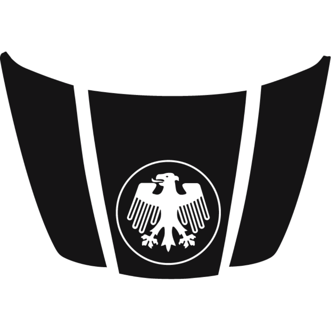 Hood Panel Decal/Sticker - Germany Logo - Cut Graphic Kit - For Ford F-150 2020-2026 - Premium Vinyl