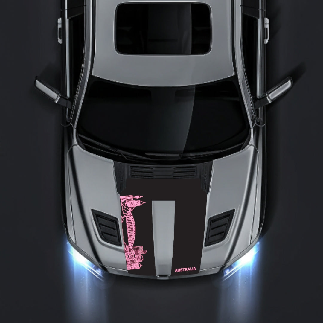 Hood Panel Decal/Sticker - Australia Skyline Graphic Kit - For Dodge RAM 1500 2019-2025 - Premium Vinyl